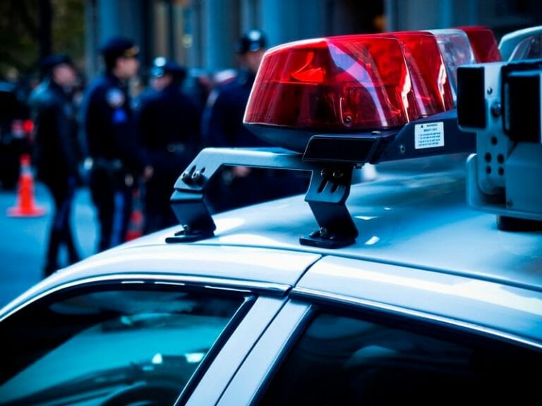 Hamden CT police car close up